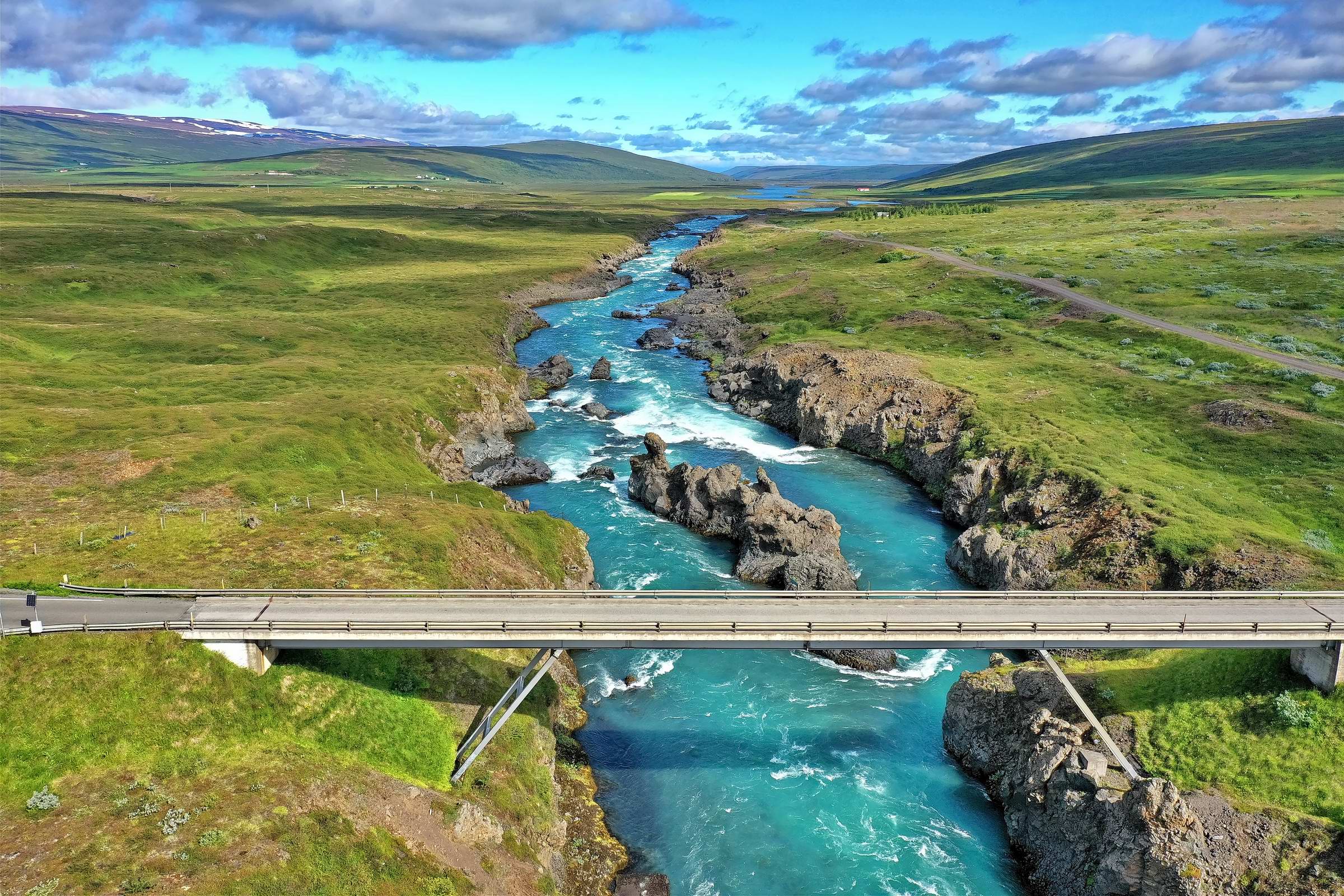 Island - Brücke über Skjalfandafljot