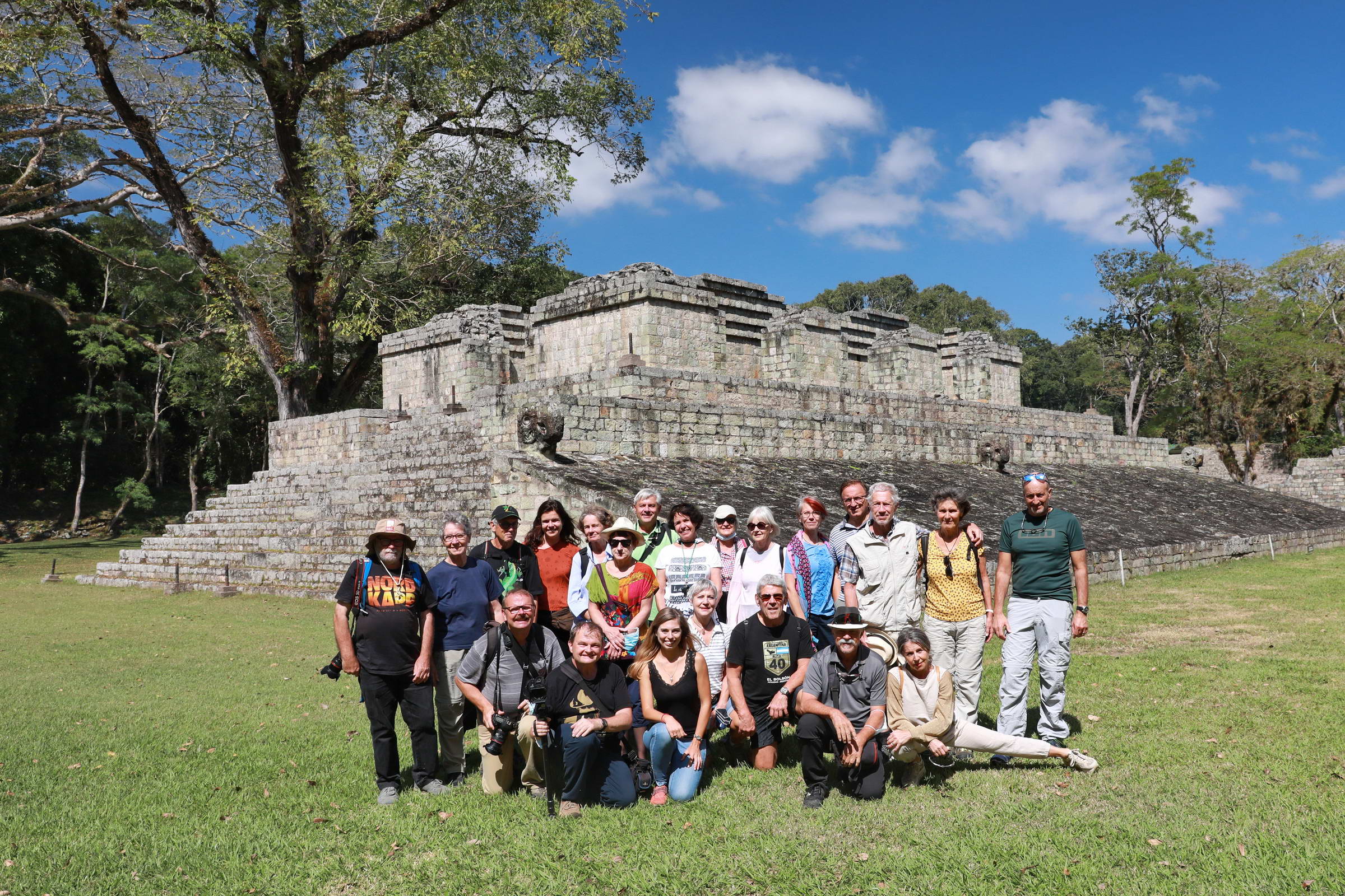 Gruppenfoto in Copán Ruinas
