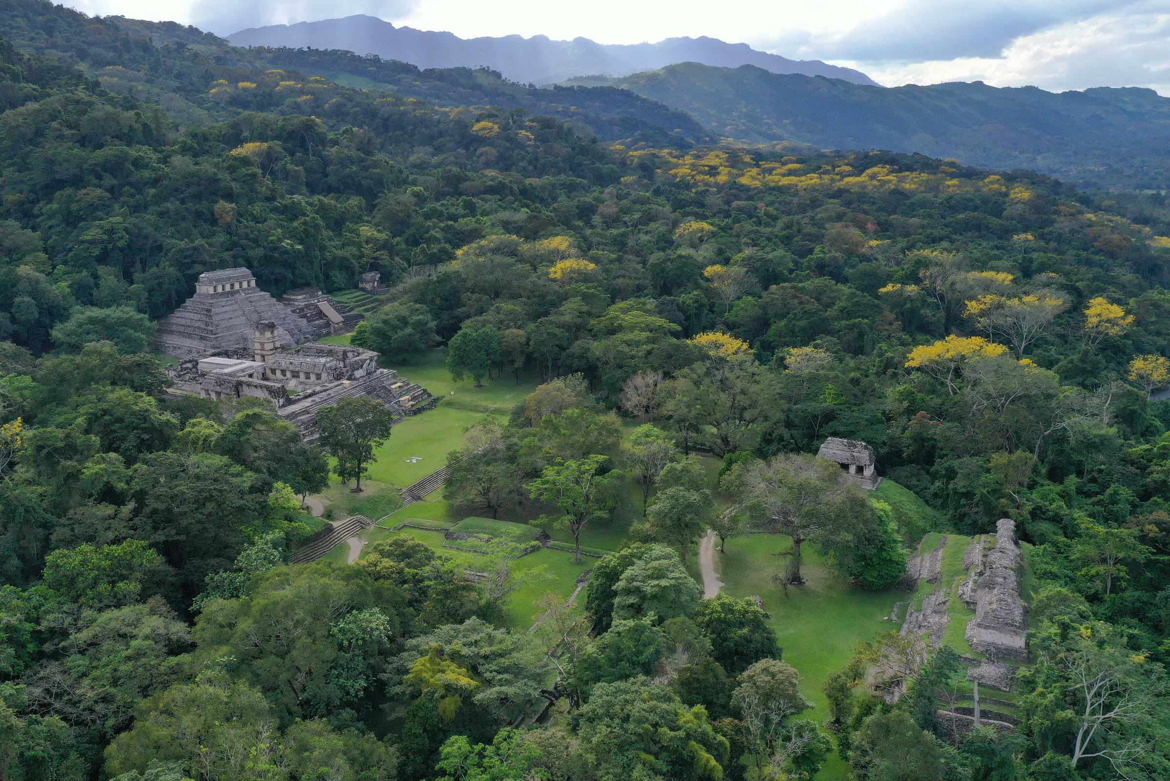 Palenque aus der Luft